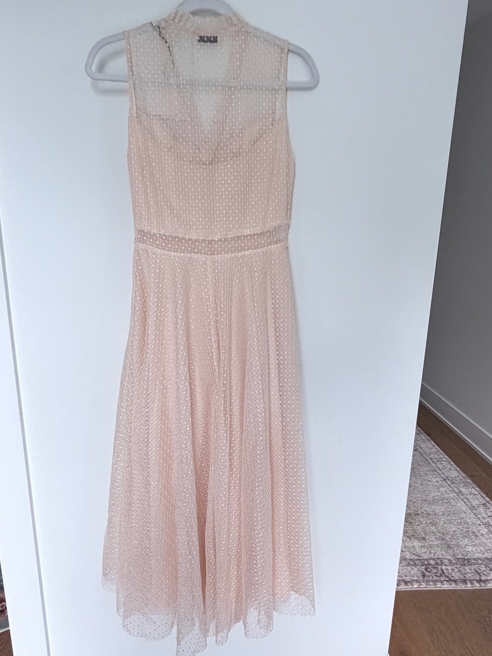Sandro Cassie Lace Midi Dress - Picture 5 of 9